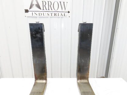 Cascade 7250008 4x42" Class 2 Steel Forklift Forks 16" Carriage 1-Pair 1250X600