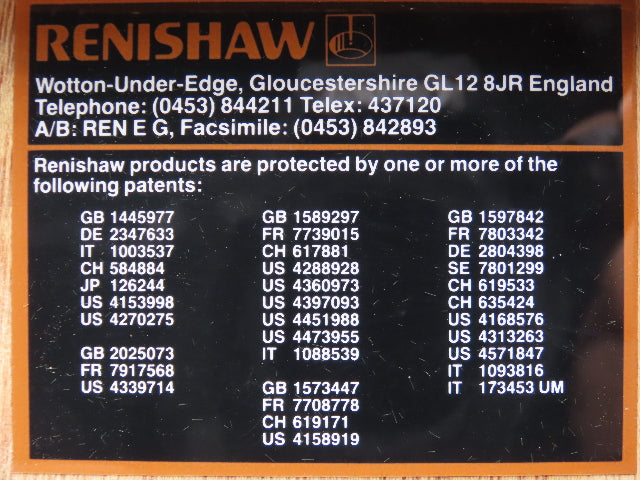 Renishaw PEL2 PEL3 CMM Touch Probe Extension Bar Set 100mm & 200mm M8 Thread