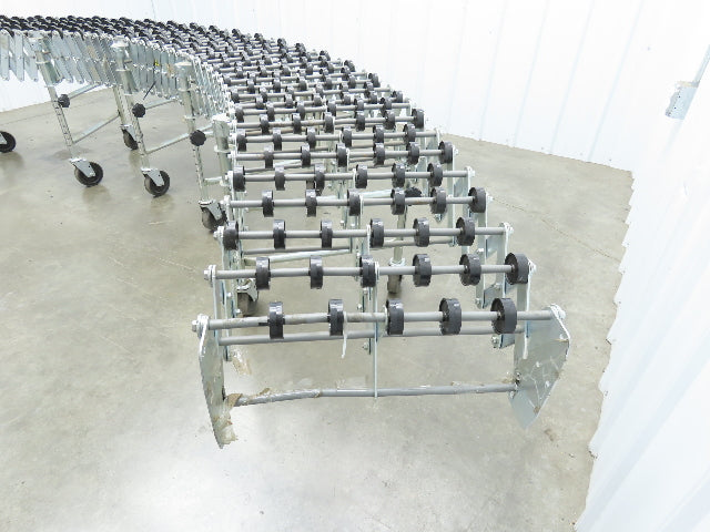 NestaFlex 275  18"W x 23' Expandable Gravity Flex Conveyor Plastic Skatewheel