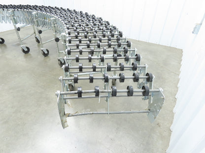 NestaFlex 275  18"W x 23' Expandable Gravity Flex Conveyor Plastic Skatewheel