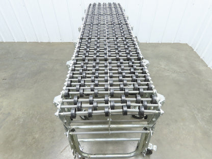 NestaFlex 275  18"W x 23' Expandable Gravity Flex Conveyor Plastic Skatewheel