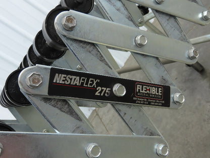 NestaFlex 275  18"W x 23' Expandable Gravity Flex Conveyor Plastic Skatewheel