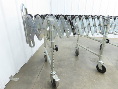NestaFlex 275  18"W x 23' Expandable Gravity Flex Conveyor Plastic Skatewheel