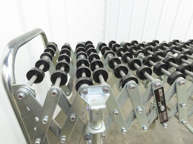 NestaFlex 275  18"W x 23' Expandable Gravity Flex Conveyor Plastic Skatewheel
