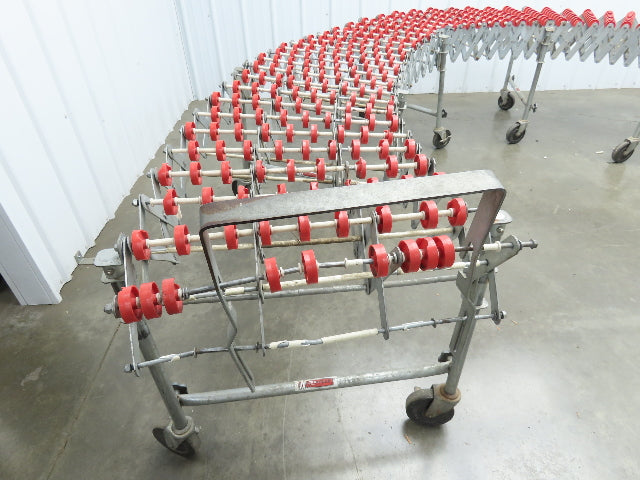 NestaFlex 24"W x 26' Expandable Gravity Flex Conveyor Plastic Skatewheel *Read*
