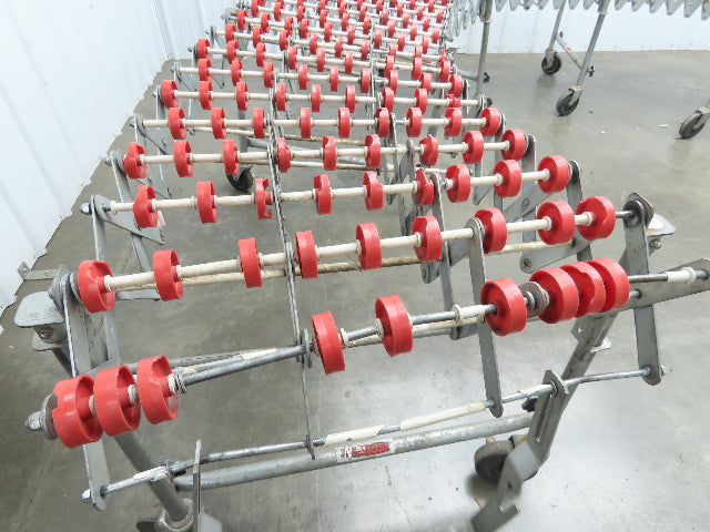 NestaFlex 24"W x 26' Expandable Gravity Flex Conveyor Plastic Skatewheel *Read*