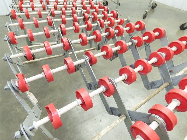 NestaFlex 24"W x 26' Expandable Gravity Flex Conveyor Plastic Skatewheel *Read*