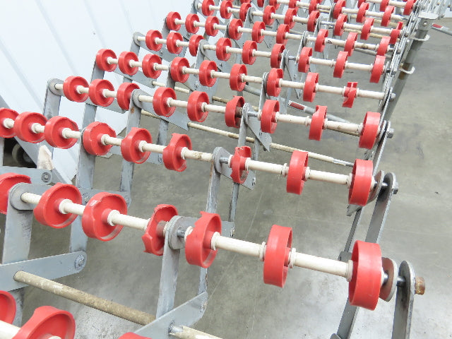 NestaFlex 24"W x 26' Expandable Gravity Flex Conveyor Plastic Skatewheel *Read*