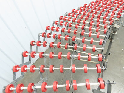 NestaFlex 24"W x 26' Expandable Gravity Flex Conveyor Plastic Skatewheel *Read*