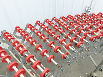 NestaFlex 24"W x 26' Expandable Gravity Flex Conveyor Plastic Skatewheel *Read*