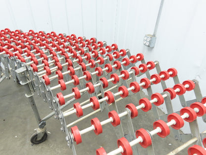 NestaFlex 24"W x 26' Expandable Gravity Flex Conveyor Plastic Skatewheel *Read*