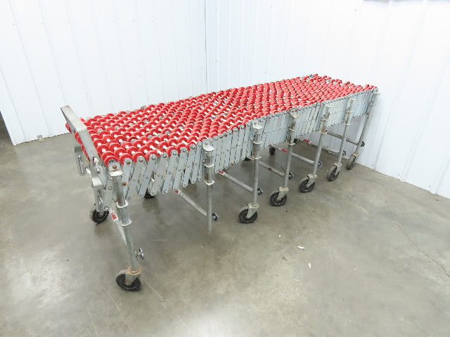 NestaFlex 24"W x 26' Expandable Gravity Flex Conveyor Plastic Skatewheel *Read*