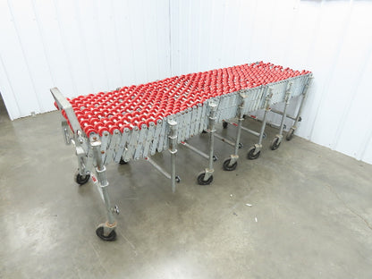 NestaFlex 24"W x 26' Expandable Gravity Flex Conveyor Plastic Skatewheel *Read*