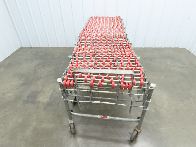 NestaFlex 24"W x 26' Expandable Gravity Flex Conveyor Plastic Skatewheel *Read*