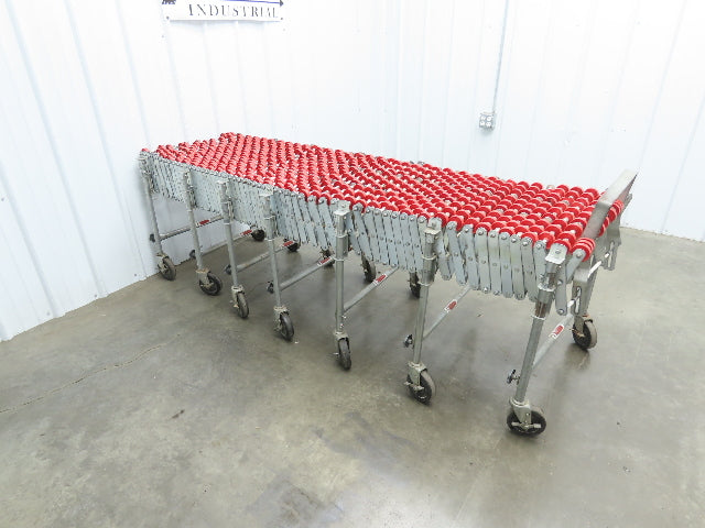 NestaFlex 24"W x 26' Expandable Gravity Flex Conveyor Plastic Skatewheel *Read*