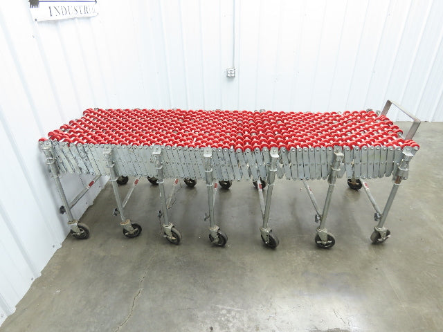 NestaFlex 24"W x 26' Expandable Gravity Flex Conveyor Plastic Skatewheel *Read*