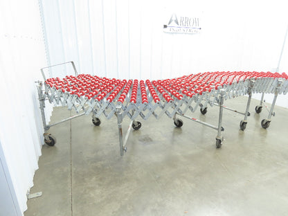 NestaFlex 24"W x 26' Expandable Gravity Flex Conveyor Plastic Skatewheel *Read*