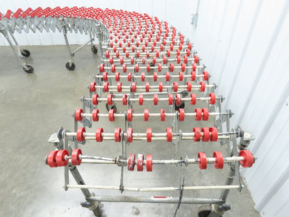 NestaFlex 24"W x 26' Expandable Gravity Flex Conveyor Plastic Skatewheel *Read*