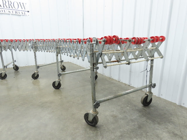 NestaFlex 24"W x 26' Expandable Gravity Flex Conveyor Plastic Skatewheel *Read*