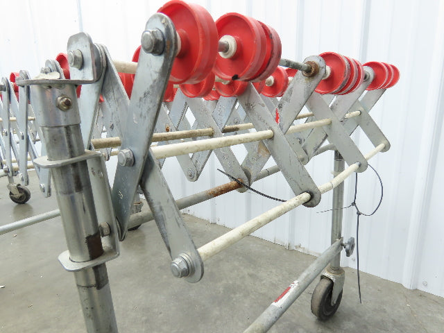 NestaFlex 24"W x 26' Expandable Gravity Flex Conveyor Plastic Skatewheel *Read*