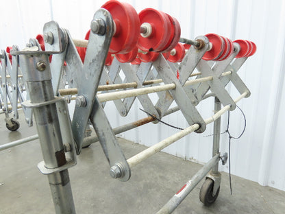 NestaFlex 24"W x 26' Expandable Gravity Flex Conveyor Plastic Skatewheel *Read*
