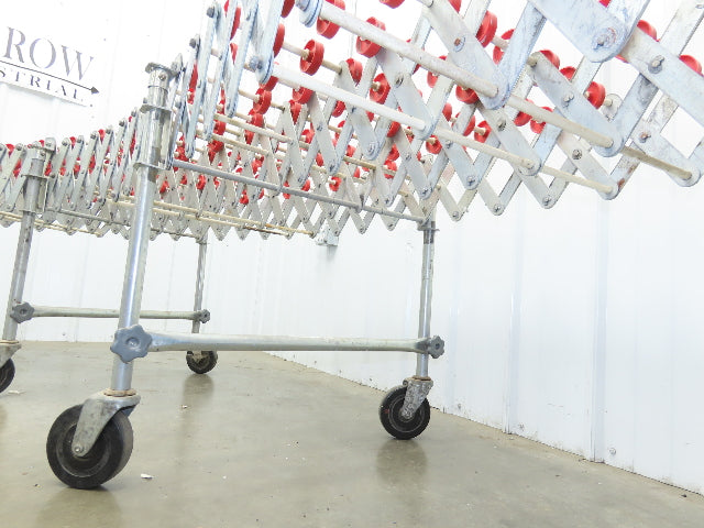 NestaFlex 24"W x 26' Expandable Gravity Flex Conveyor Plastic Skatewheel *Read*