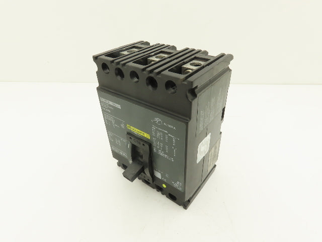 Square D FAL34100 3 Pole Circuit Breaker 100A 480V 3PH Gray Face Molded Case