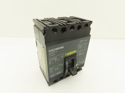 Square D FAL34100 3 Pole Circuit Breaker 100A 480V 3PH Gray Face Molded Case