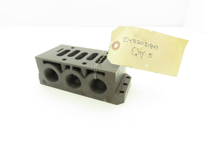 Numatics Aventics R432031847 Pneumatic Manifold Subbase 1" NPT for Ceram Series