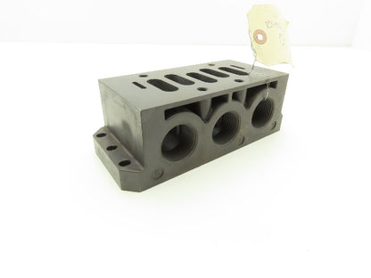 Numatics Aventics R432031847 Pneumatic Manifold Subbase 1" NPT for Ceram Series