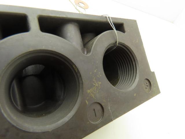 Numatics Aventics R432031847 Pneumatic Manifold Subbase 1" NPT for Ceram Series