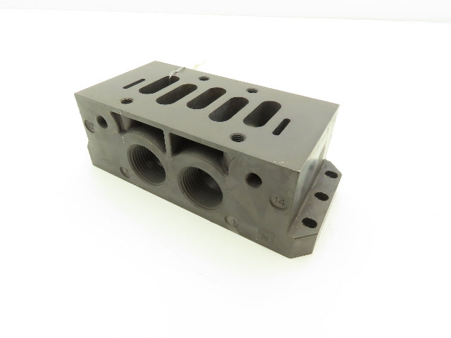 Numatics Aventics R432031847 Pneumatic Manifold Subbase 1" NPT for Ceram Series