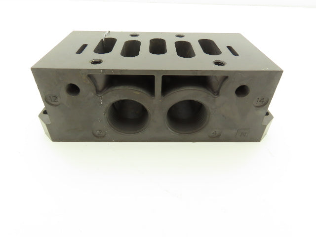 Numatics Aventics R432031847 Pneumatic Manifold Subbase 1" NPT for Ceram Series