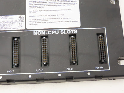 GE Fanuc IC693CPU323W Programmable Controller Base 10 Slot Rack Bus