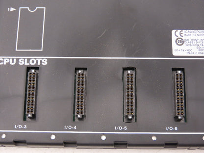 GE Fanuc IC693CPU323W Programmable Controller Base 10 Slot Rack Bus