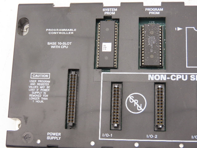 GE Fanuc IC693CPU323W Programmable Controller Base 10 Slot Rack Bus