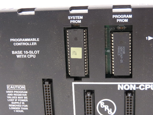 GE Fanuc IC693CPU323X Programmable Controller Base 10 Slot Rack Bus