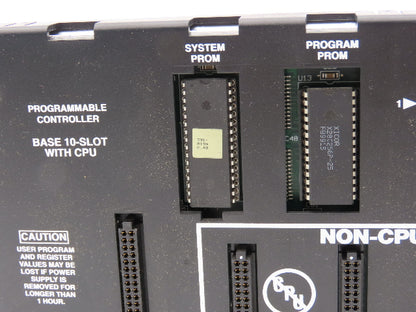 GE Fanuc IC693CPU323X Programmable Controller Base 10 Slot Rack Bus