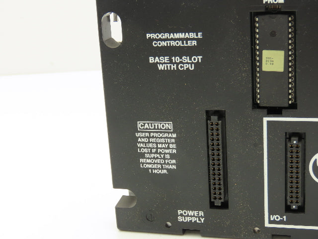 GE Fanuc IC693CPU323X Programmable Controller Base 10 Slot Rack Bus