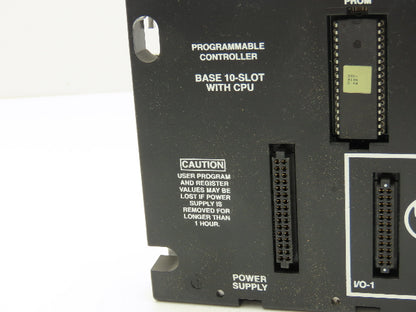 GE Fanuc IC693CPU323X Programmable Controller Base 10 Slot Rack Bus