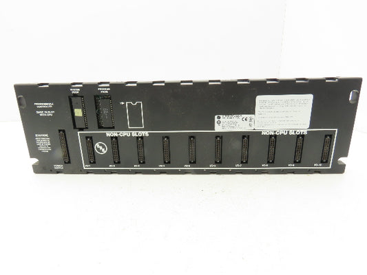 GE Fanuc IC693CPU323X Programmable Controller Base 10 Slot Rack Bus