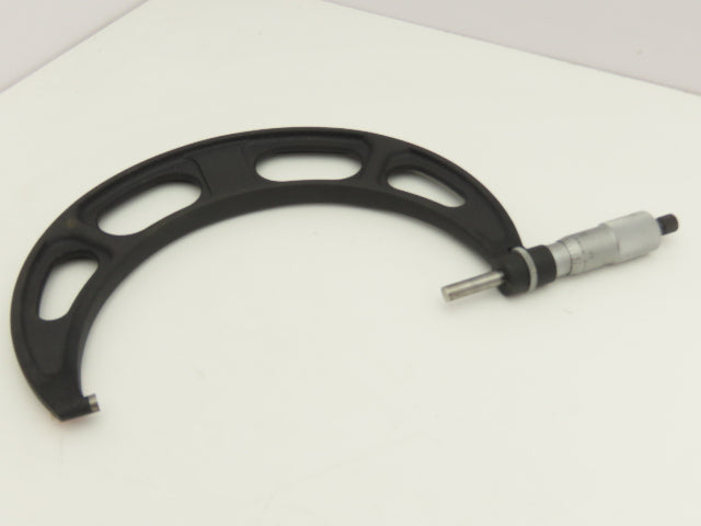 Starrett 436 Outside Micrometer Caliper 6"-7" Range .001 Ratchet Stop Flat Anvil