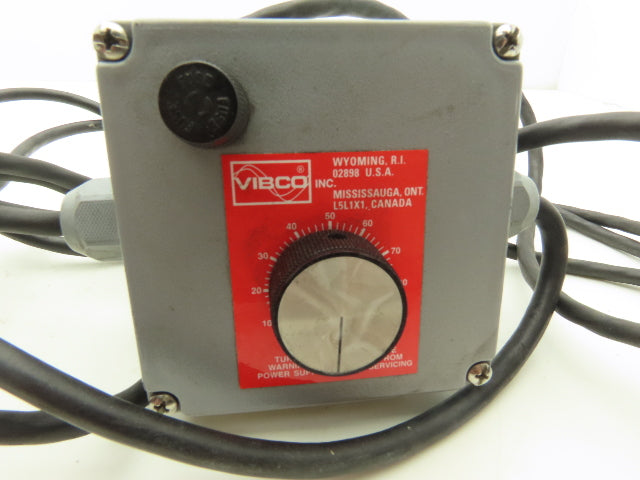 Vibco SCR-100 Industrial Electric Vibrator 0-4000 RPM Adjustable Speed 115V