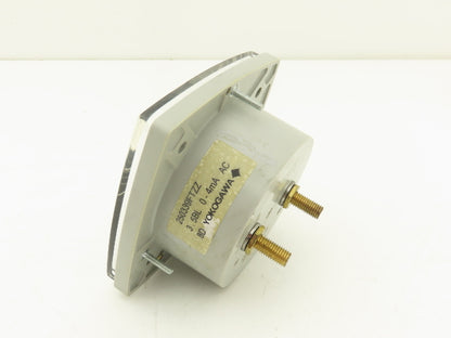 Yokogawa 250339FTZZ Panel Meter Ac Volts Dial Gauge 0-400 Deviation 3.5" OD