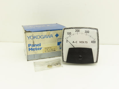 Yokogawa 250339FTZZ Panel Meter Ac Volts Dial Gauge 0-400 Deviation 3.5" OD