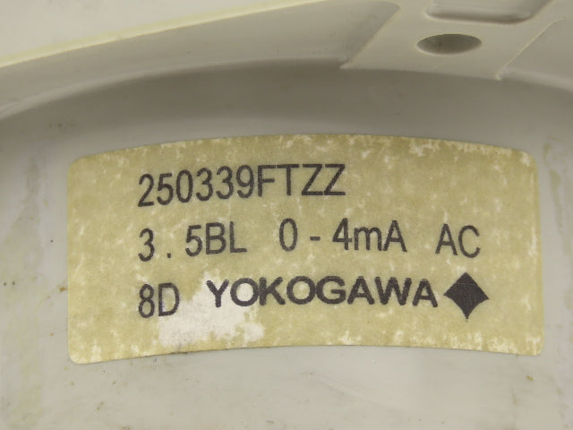 Yokogawa 250339FTZZ Panel Meter Ac Volts Dial Gauge 0-400 Deviation 3.5" OD