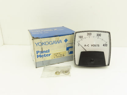 Yokogawa 250339FTZZ Panel Meter Ac Volts Dial Gauge 0-400 Deviation 3.5" OD