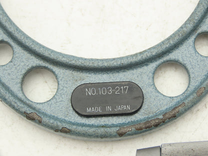 Mitutoyo 103-217 Outside Micrometer Set of 3pcs  0-1" 1-2" 2-3" Flat Anvils