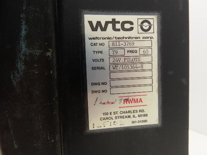 WTC Weltronic WT-900 Technitron Type T9 Welding Timer Counter Controller 24V