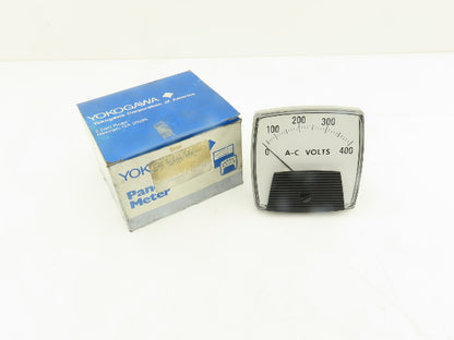 Yokogawa 250339FTZZ7 Panel Meter AC Volts Dial Gauge 0-400 Deviation 3.5" OD